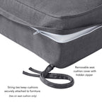 Ensemble de 2 coussins d'extérieur Sunbrella Premium pour siège profond