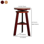 Tabourets de bar pivotants modernes en bois