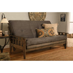 Ensemble futon Somette Tucson pleine grandeur en noyer rustique avec matelas