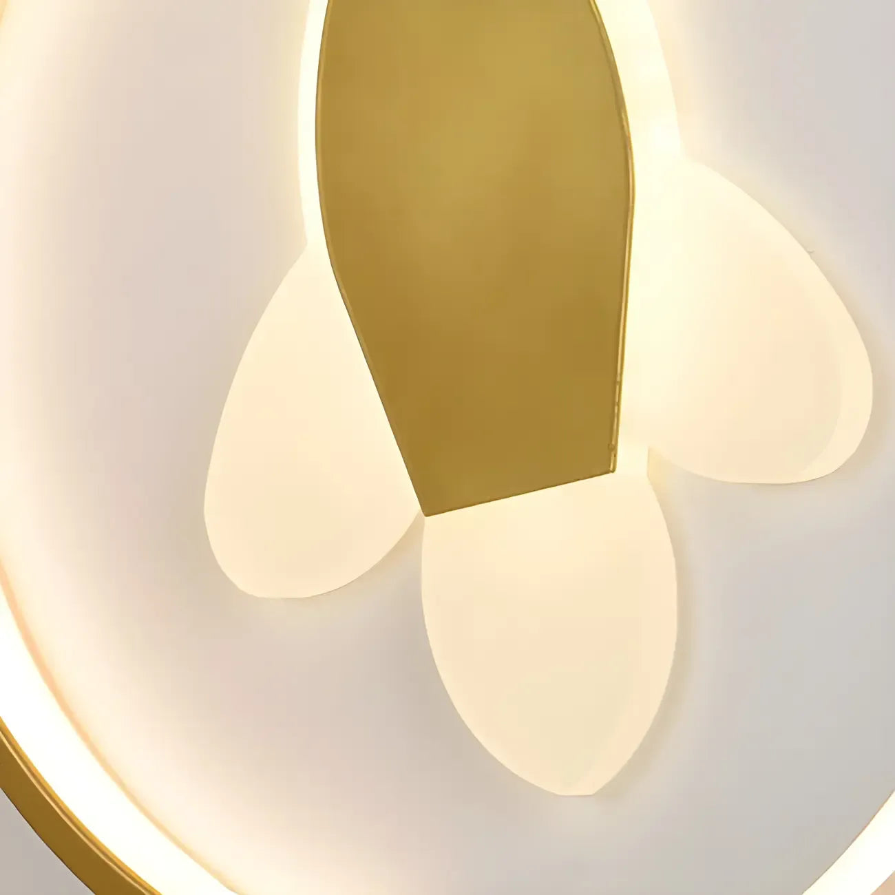 Applique murale LED circulaire avec motif dessin animé pour chambre d'enfant