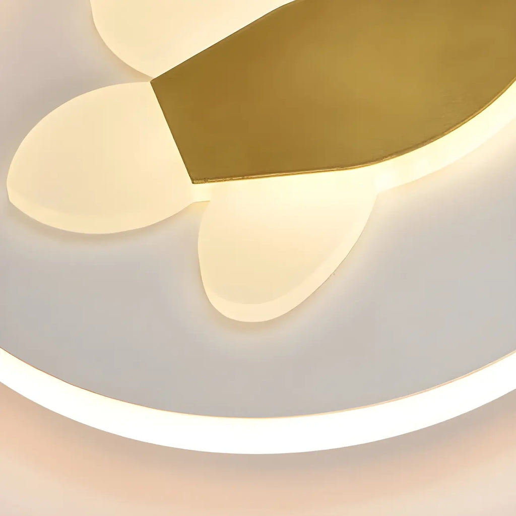 Applique murale LED circulaire avec motif dessin animé pour chambre d'enfant