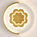 Applique murale LED circulaire avec motif dessin animé pour chambre d'enfant