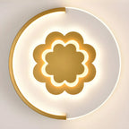 Applique murale LED circulaire avec motif dessin animé pour chambre d'enfant
