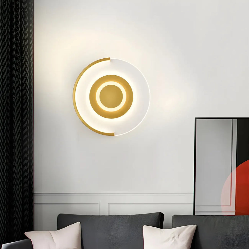Applique murale LED circulaire avec motif dessin animé pour chambre d'enfant