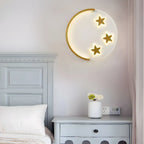 Applique murale LED circulaire avec motif dessin animé pour chambre d'enfant