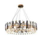 Lustre géométrique moderne en cristal pour salon
