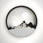 Applique murale LED circulaire pour chambre d'enfant avec télécommande