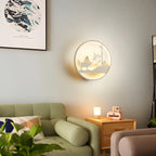 Applique murale LED circulaire pour chambre d'enfant avec télécommande