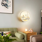 Applique murale LED circulaire pour chambre d'enfant avec télécommande