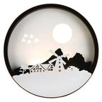 Applique murale LED circulaire pour chambre d'enfant avec télécommande