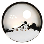 Applique murale LED circulaire pour chambre d'enfant avec télécommande