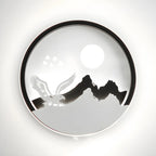Applique murale LED circulaire pour chambre d'enfant avec télécommande