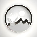 Applique murale LED circulaire pour chambre d'enfant avec télécommande