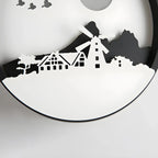 Applique murale LED circulaire pour chambre d'enfant avec télécommande