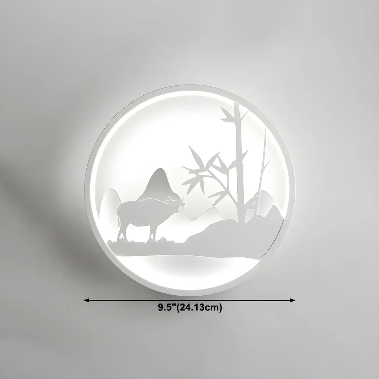 Applique murale LED circulaire pour chambre d'enfant avec télécommande