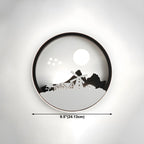 Applique murale LED circulaire pour chambre d'enfant avec télécommande