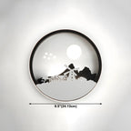 Applique murale LED circulaire pour chambre d'enfant avec télécommande