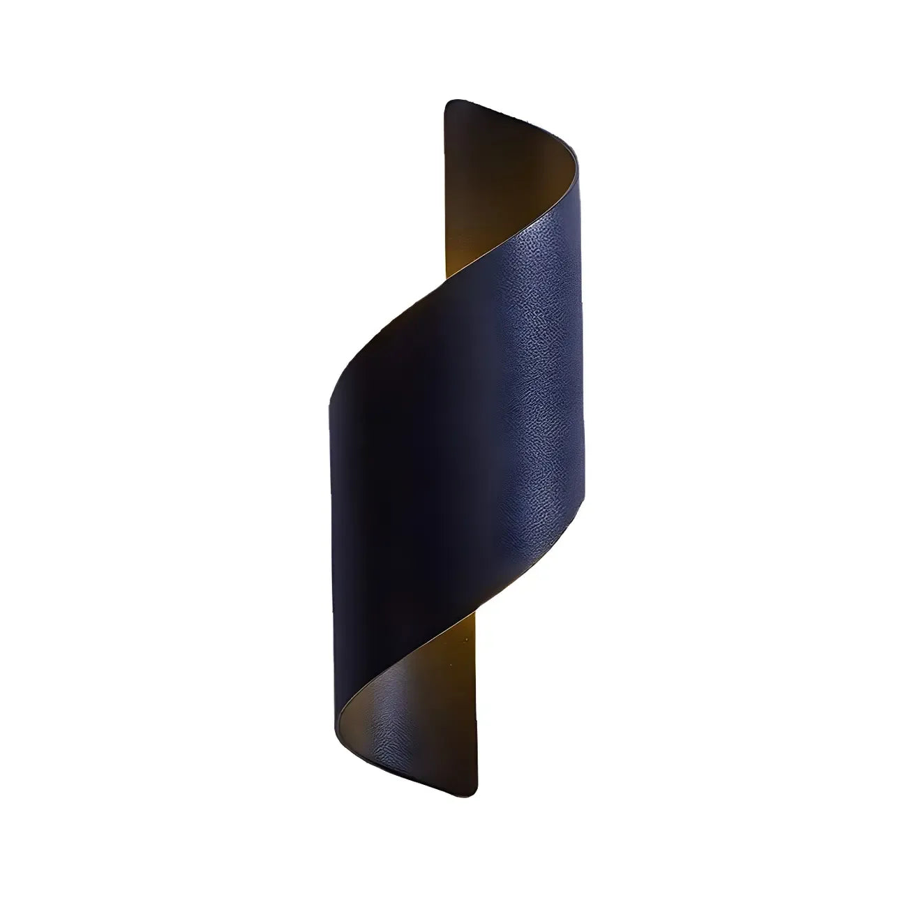 Applique murale extérieure moderne en aluminium noir à LED (éclairage indirect).