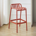 Tabouret de bar minimaliste en plastique pour intérieur et extérieur