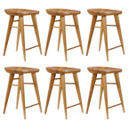 Tabouret de bar moderne en bois, hauteur comptoir, sans dossier
