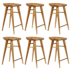 Tabouret de bar moderne en bois, hauteur comptoir, sans dossier