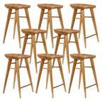 Tabouret de bar moderne en bois, hauteur comptoir, sans dossier
