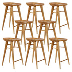 Tabouret de bar moderne en bois, hauteur comptoir, sans dossier