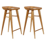 Tabouret de bar moderne en bois, hauteur comptoir, sans dossier