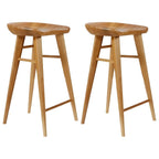 Tabouret de bar moderne en bois, hauteur comptoir, sans dossier