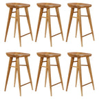 Tabouret de bar moderne en bois, hauteur comptoir, sans dossier