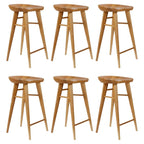 Tabouret de bar moderne en bois, hauteur comptoir, sans dossier