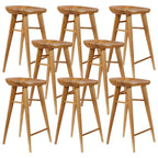 Tabouret de bar moderne en bois, hauteur comptoir, sans dossier