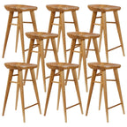 Tabouret de bar moderne en bois, hauteur comptoir, sans dossier