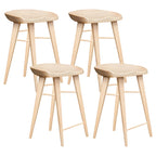 Tabouret de bar moderne en bois, hauteur comptoir, sans dossier