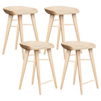 Tabouret de bar moderne en bois, hauteur comptoir, sans dossier