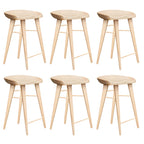 Tabouret de bar moderne en bois, hauteur comptoir, sans dossier