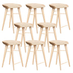 Tabouret de bar moderne en bois, hauteur comptoir, sans dossier