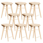 Tabouret de bar moderne en bois, hauteur comptoir, sans dossier