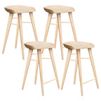 Tabouret de bar moderne en bois, hauteur comptoir, sans dossier