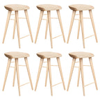 Tabouret de bar moderne en bois, hauteur comptoir, sans dossier
