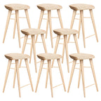 Tabouret de bar moderne en bois, hauteur comptoir, sans dossier