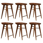 Tabouret de bar moderne en bois, hauteur comptoir, sans dossier