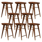 Tabouret de bar moderne en bois, hauteur comptoir, sans dossier