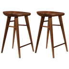 Tabouret de bar moderne en bois, hauteur comptoir, sans dossier