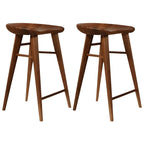 Tabouret de bar moderne en bois, hauteur comptoir, sans dossier