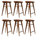 Tabouret de bar moderne en bois, hauteur comptoir, sans dossier