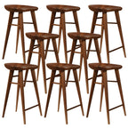 Tabouret de bar moderne en bois, hauteur comptoir, sans dossier