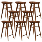Tabouret de bar moderne en bois, hauteur comptoir, sans dossier