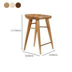 Tabouret de bar moderne en bois, hauteur comptoir, sans dossier