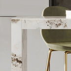 Tables de bar rectangulaires Glam Pandora en pierre dorée
